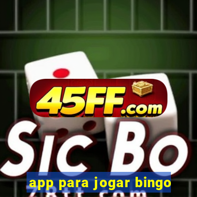app para jogar bingo